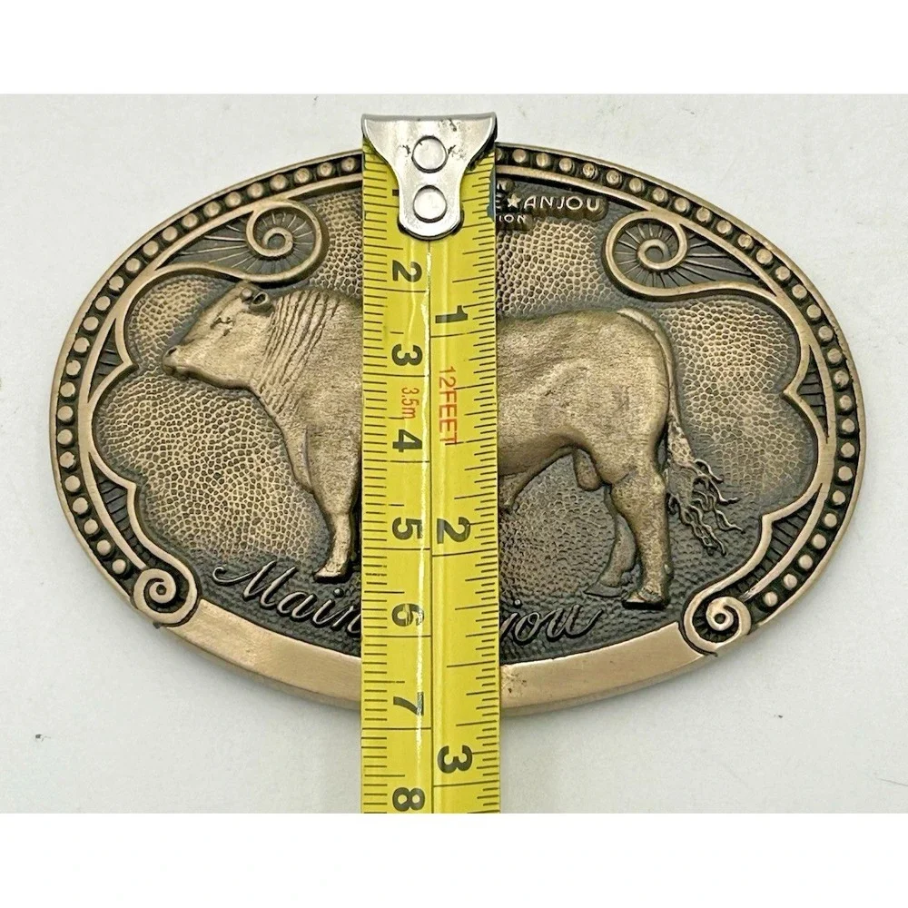TONY LAMA Maine Anjou Bull Cow Sire Belt Buckle Cattle Breed Series FIRST Ed